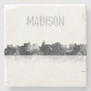 Dessous-de-verre En Pierre MADISON, HORIZON de WISCONSON - la pierre boit des
