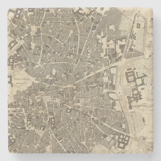 Dessous-de-verre En Pierre Madrid, Espagne (Devant)