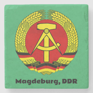 Dessous-de-verre En Pierre Magdeburg, DDR, Magdeburg, Allemagne (Ossi)