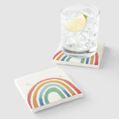 Dessous-de-verre En Pierre Magic Rainbow (Côté)