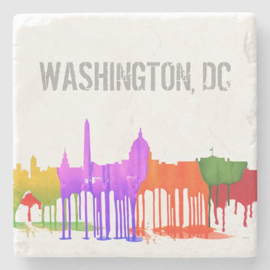 DESSOUS-DE-VERRE EN PIERRE MAGMAS DE WASHINGTON DC - (Devant)