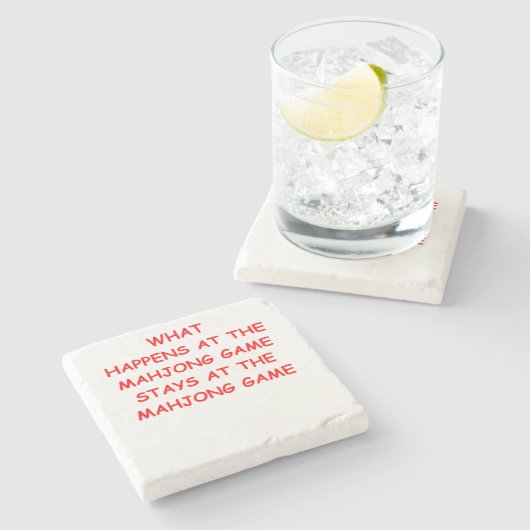 Dessous-de-verre En Pierre mahjong (Côté)