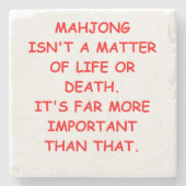 Dessous-de-verre En Pierre mahjong (Devant)