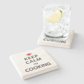 Dessous-de-verre En Pierre Maintenez calme je fais cuire (Côté)