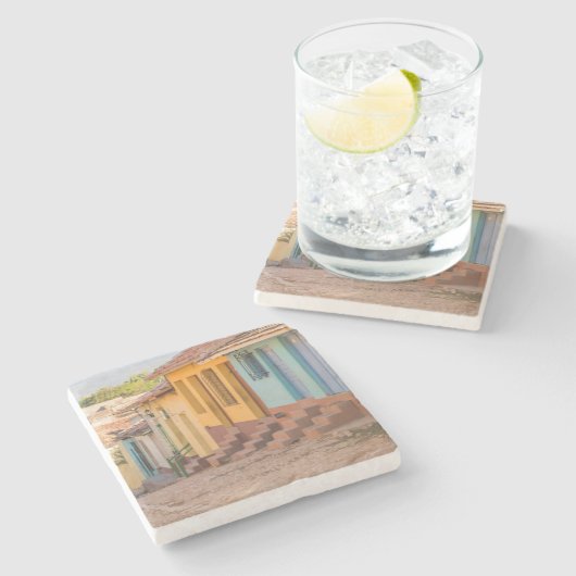 Dessous-de-verre En Pierre Maisons résidentielles, Trinidad, Cuba (Côté)