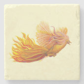 Dessous-de-verre En Pierre Majestic Phoenix Bird (Devant)