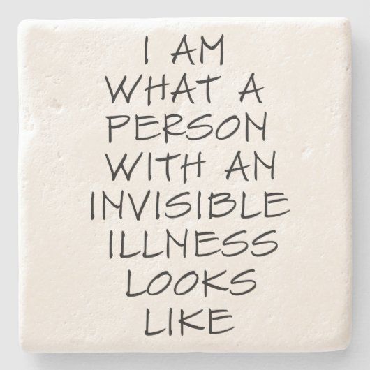 Dessous-de-verre En Pierre Maladie invisible (Devant)