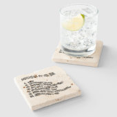 Dessous-de-verre En Pierre Maladies de l'âme (Côté)