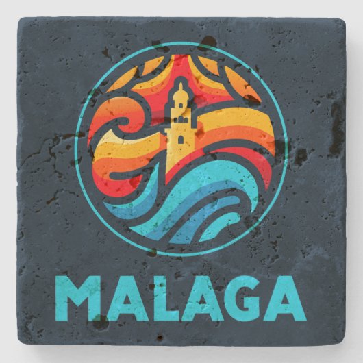 Dessous-de-verre En Pierre Malaga 3 (Devant)