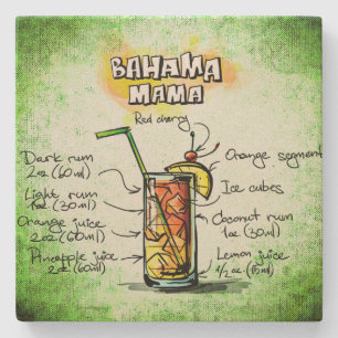 Dessous-de-verre En Pierre Maman Drink Recipe de Bahama