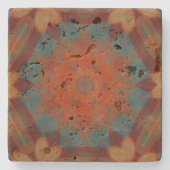 Dessous-de-verre En Pierre Mandala 3 Sud-Ouest (Devant)