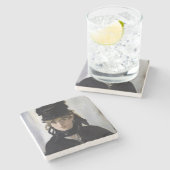 Dessous-de-verre En Pierre Manet - Berthe Morisot with a bouquet of violets (Côté)