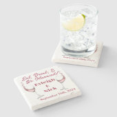 Dessous-de-verre En Pierre Manger, Boire et être Marié (Côté)