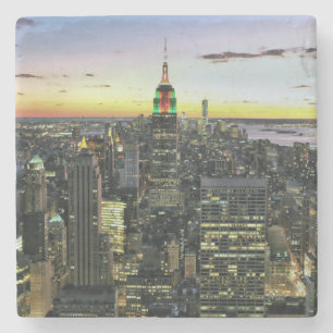 Dessous-de-verre En Pierre Manhattan New York la nuit