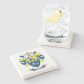 Dessous-de-verre En Pierre Manteau de Flynn des bras (Côté)