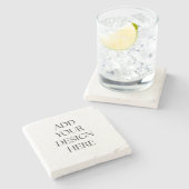 Dessous-de-verre En Pierre Marble Stone Coaster (Côté)