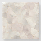 Dessous-de-verre En Pierre Marbre blanc rose gris (Devant)