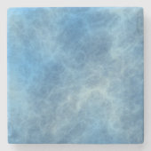 Dessous-de-verre En Pierre Marbre bleu Abstrait (Devant)