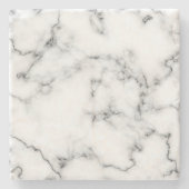 Dessous-de-verre En Pierre Marbre, effet gris et blanc (Devant)