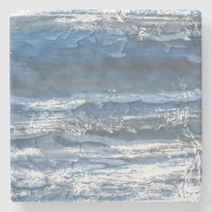 Dessous-de-verre En Pierre Marbre gris-bleu