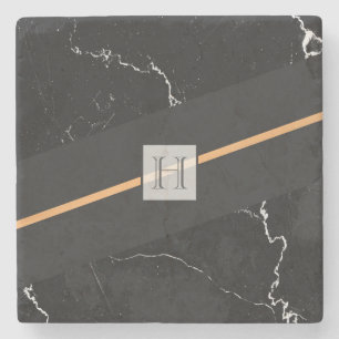 Dessous-de-verre En Pierre Marbre noir