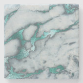 Dessous-de-verre En Pierre marbre turquoise (Devant)