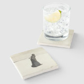 Dessous-de-verre En Pierre Marche de la mort (par Magnus Enckell) (Côté)