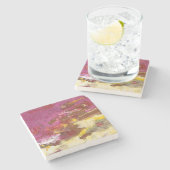 Dessous-de-verre En Pierre Marche je par lui (Côté)