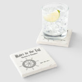 Dessous-de-verre En Pierre Mariage nautique (Côté)