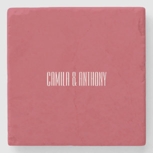 Dessous-de-verre En Pierre Mariage rouge