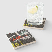 Dessous-de-verre En Pierre marqué (Côté)