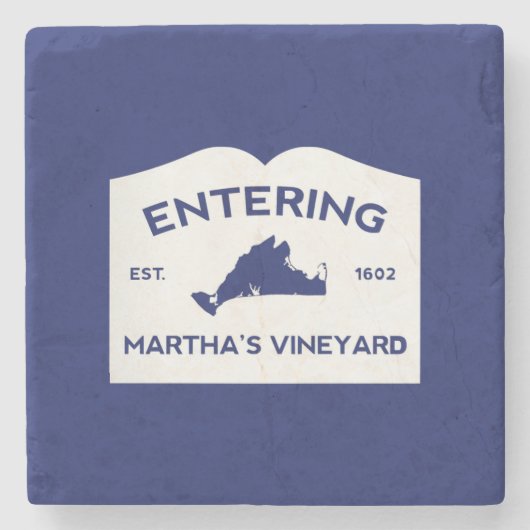 Dessous-de-verre En Pierre Martha's Vineyard Stone Coaster (Devant)