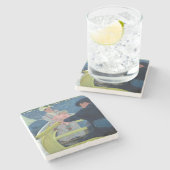 Dessous-de-verre En Pierre Mary Cassatt - La fête de la navigation (Côté)