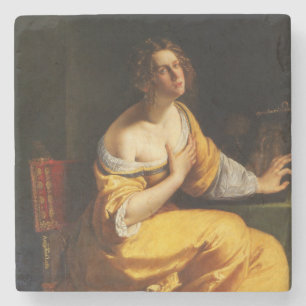 Dessous-de-verre En Pierre Mary Magdalene (par Artemisia Gentileschi)
