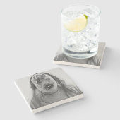 Dessous-de-verre En Pierre Masque effrayant (Côté)