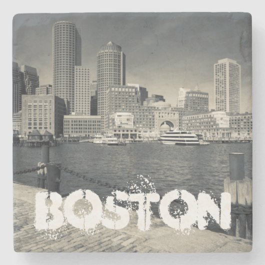 Dessous-de-verre En Pierre Massachusetts, Boston, bâtiments de Rowe's Wharf (Devant)