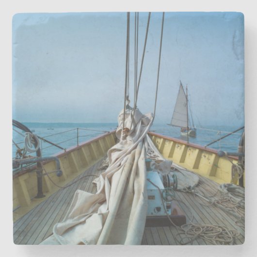 Dessous-de-verre En Pierre Massachusetts, Gloucester, Schooner Festival 3 (Devant)