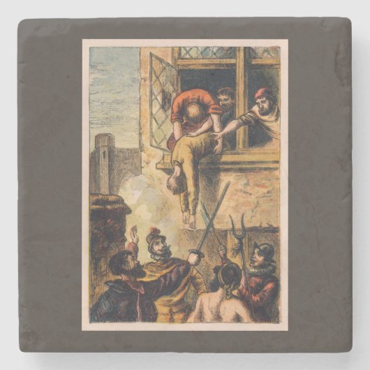 Dessous-de-verre En Pierre Massacre de la justice sur Saint Bartholomew Day (Devant)