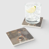 Dessous-de-verre En Pierre Matchstick Girl pauvre rue Urchin Pauvreté urbaine (Côté)