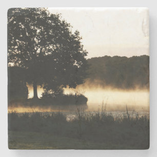 Dessous-de-verre En Pierre Matin Lake Scene
