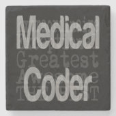 Dessous-de-verre En Pierre Médicale Coder Extraordinaire (Devant)