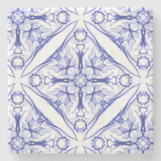 Dessous-de-verre En Pierre Médiéval Bleu (Devant)