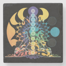 Méditation Chakras Cosmiques Colorés Énergie Spiri