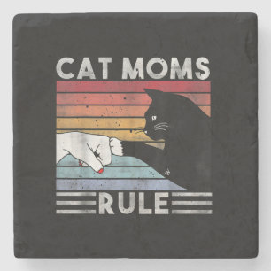 Dessous-de-verre En Pierre Meilleur Cat Maman jamais Cat Maman Présente