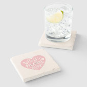 Dessous-de-verre En Pierre Meilleur Coeur de maman (Côté)