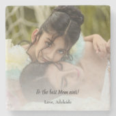 Dessous-de-verre En Pierre Meilleur Maman Jamais Photo Dessous de verre Pierr (Devant)