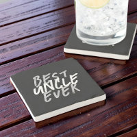 Meilleur Oncle Moderne Blanc et Gris Grunge