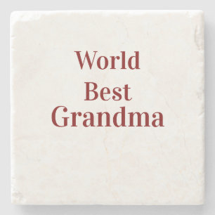 Dessous-de-verre En Pierre Meilleure grand-mère du monde grands-parents grand