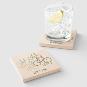 Dessous-de-verre En Pierre Mélange à vélo On fait le tour
