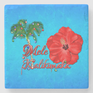 Dessous-de-verre En Pierre Mele Kalikimaka